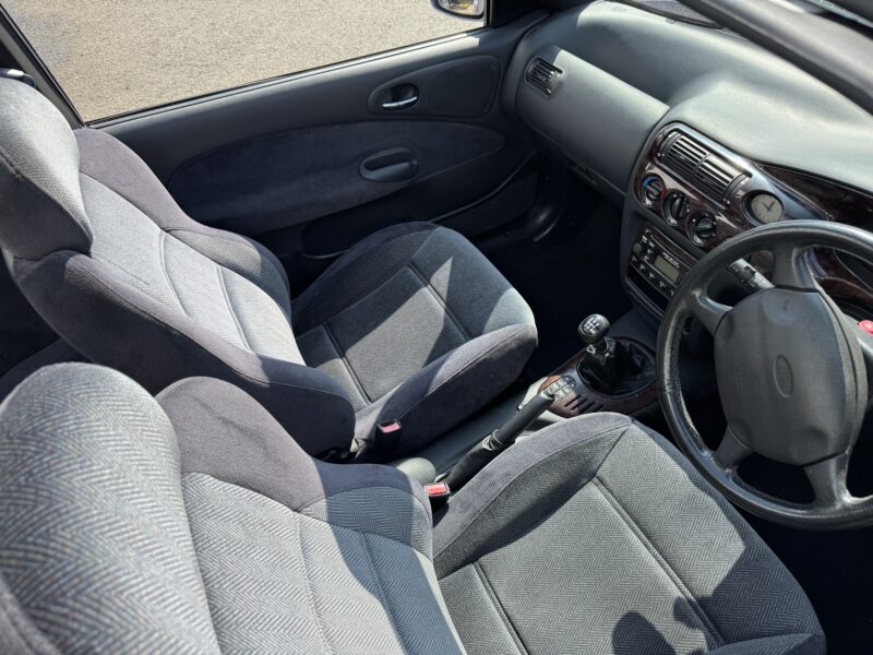 Ford Escort Cabriolet 1.8cc Gear Light Blue 1996 Low mileage 29,000 from new.