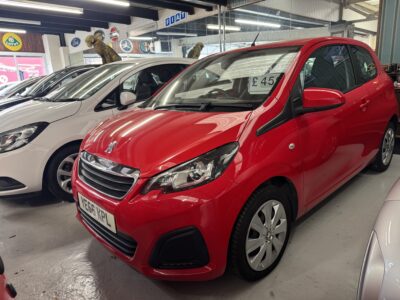 PEUGEOT 108 ACTIVE 3 DOOR RED 71,000 MILES 2016