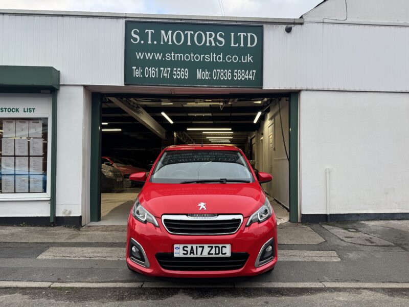 Peugeot 108 Allure 5 Door Red 1.2cc 67000 Miles 2017