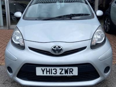 COMING SOON Toyota Aygo 1L Silver Ice 5 Door £20 Year Tax FSH 2013 92000 Miles