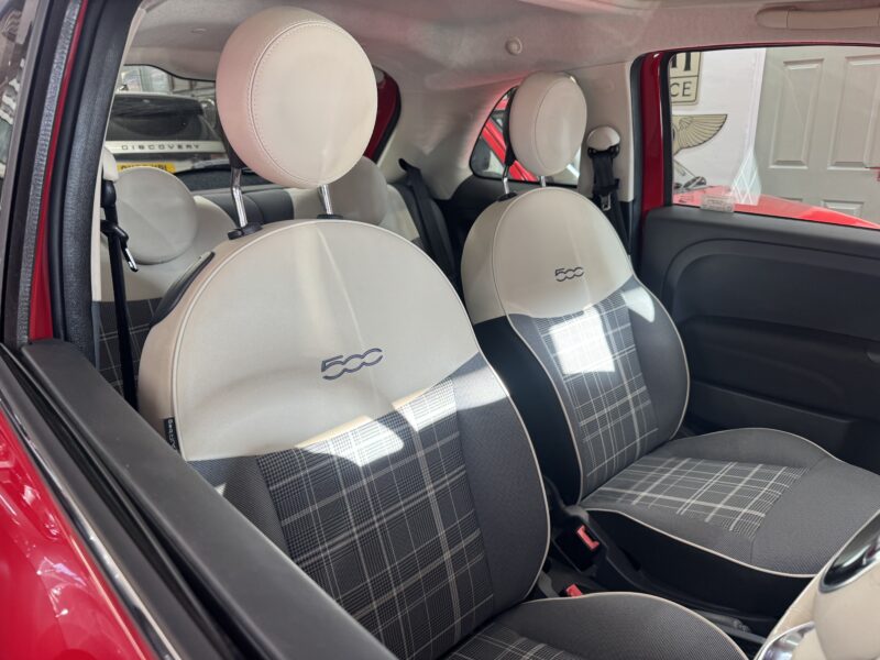 Fiat 500 Lounge 1.2L 3 Door 2017 Red 47,000 Miles 1 Owner