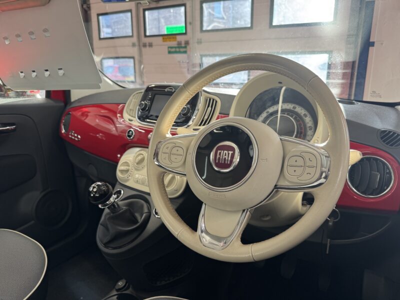 Fiat 500 Lounge 1.2L 3 Door 2017 Red 47,000 Miles 1 Owner