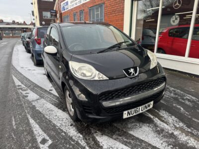 Peugeot 107 Sportium 1L 82,000 Miles 3 door Black 2011 £20 Tax