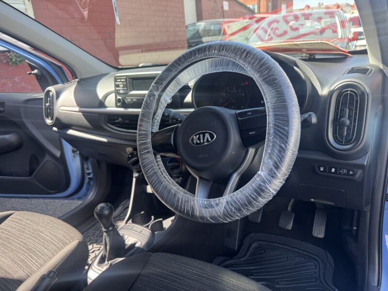 Kia Picanto 1L 2019 FSH 1 Owner Sat Nav Bluetooth 51,700 Miles Blue 5 Door