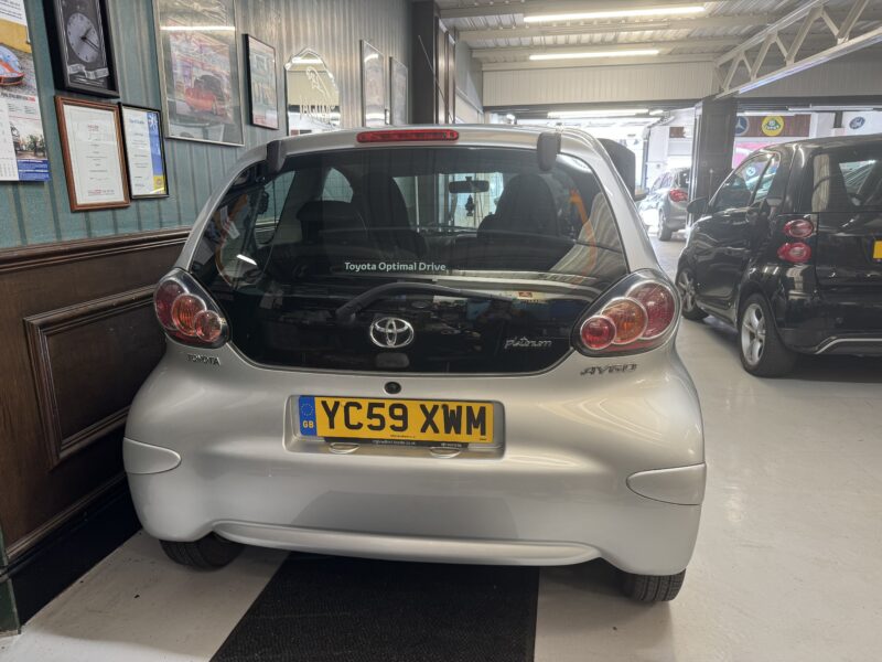 Toyota Aygo 1L Platinum 2009 3 Door 36,200 Miles Silver £20 Road Tax